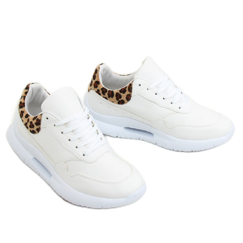 Sports shoes convex sole white R-377 WHITE / HAIRLEOPARD 1 Sports shoes convex sole white R-377 WHITE / HAIRLEOPARD 1