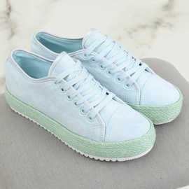 Blue espadrilles R-365 LT.BLUE sneakers 1