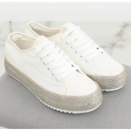 White espadrilles sneakers R-365 White 1