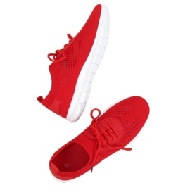 Red sock sports shoes K-379 Red 1