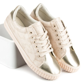 Sneakers With Shiny Toe brown 2