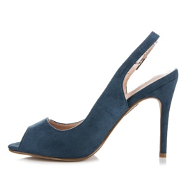 Seastar Suede Shoes With Buckle blue 1