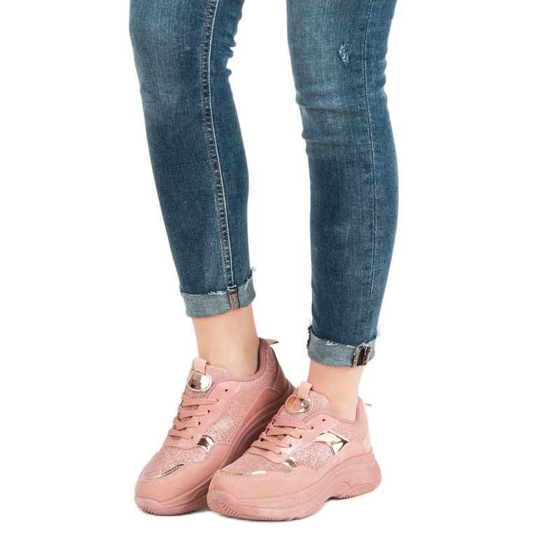 Pink Sneakers On The Platform 1
