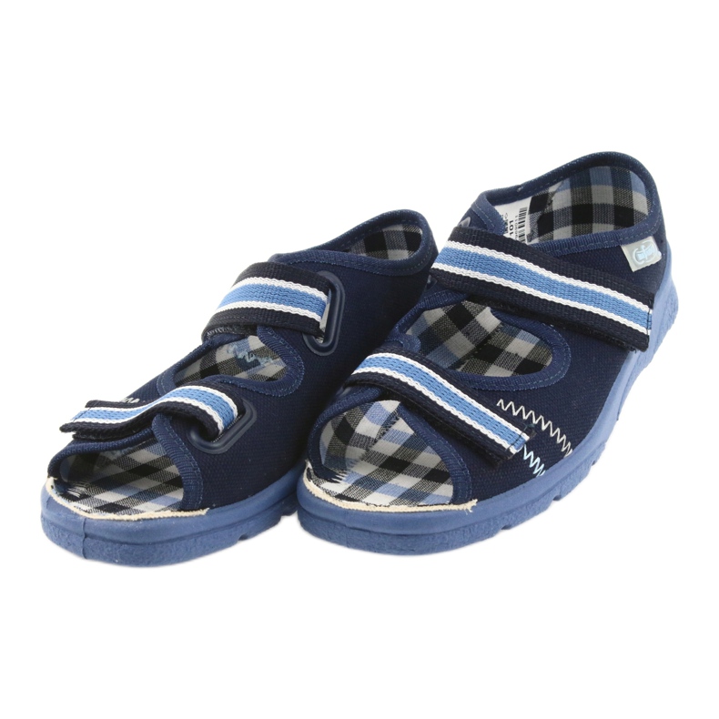 Sandals children's shoes Befado 969x101 navy blue velcro white 3 Sandals children's shoes Befado 969x101 navy blue velcro white 3