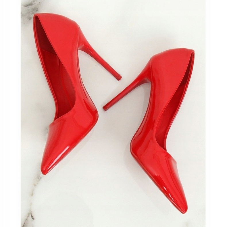 Red women's high heels LE03P Red 1