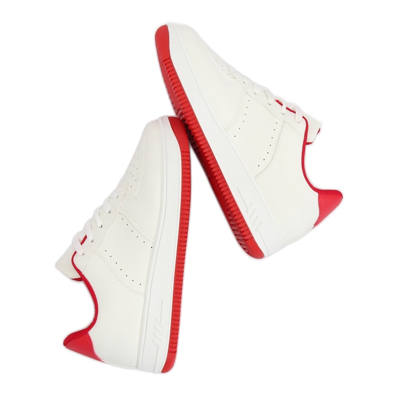 LV75P Red white and red sports shoes 1