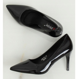 Black women's high heels LE011P Black 2