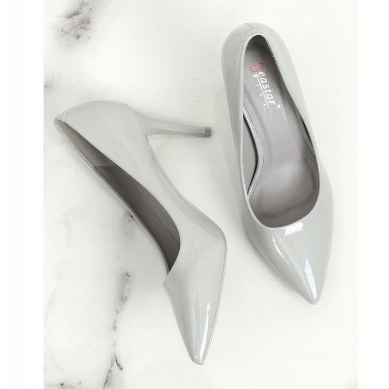 Gray Women's gray stilettos LE011P Gray grey 1
