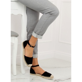 Black women's espadrilles JH85 Black 1