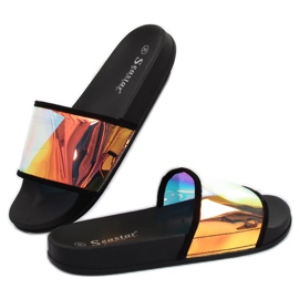 Benzin color black slippers CK80P Black 1