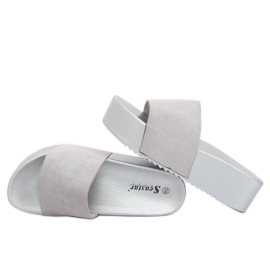 Gray CK76P Gray high-soled slippers grey 1