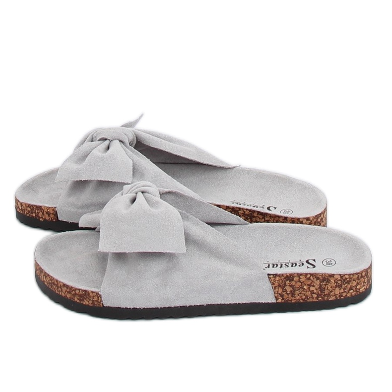 Gray Suede gray slippers CK02P Gray grey 1
