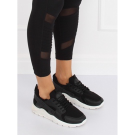 Black LA18P Black sports shoes 1