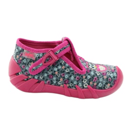 Befado children's shoes 110P302 pink grey 1 Befado children's shoes 110P302 pink grey 1