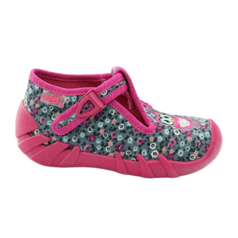 Befado children's shoes 110P302 pink grey 1 Befado children's shoes 110P302 pink grey 1