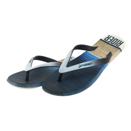 Rider 10719 men's flip-flops brown grey navy blue 3