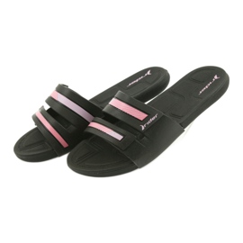 Slippers recreational women's swimming pool shoes Rider 82503 black pink 6