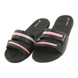 Slippers recreational women's swimming pool shoes Rider 82503 black pink 5