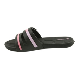Slippers recreational women's swimming pool shoes Rider 82503 black pink 2