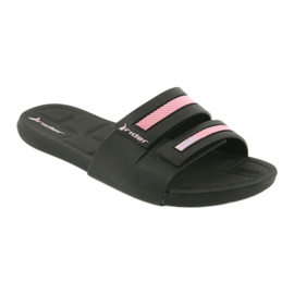 Slippers recreational women's swimming pool shoes Rider 82503 black pink 1