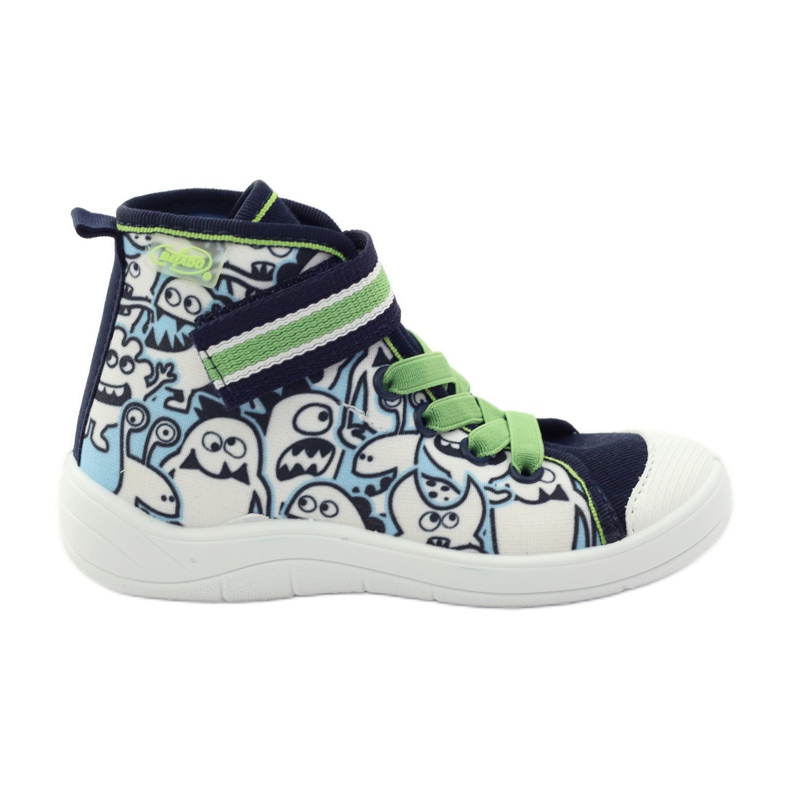 Befado children's shoes coloring pattern 268Y065 green navy blue 1 Befado children's shoes coloring pattern 268Y065 green navy blue 1
