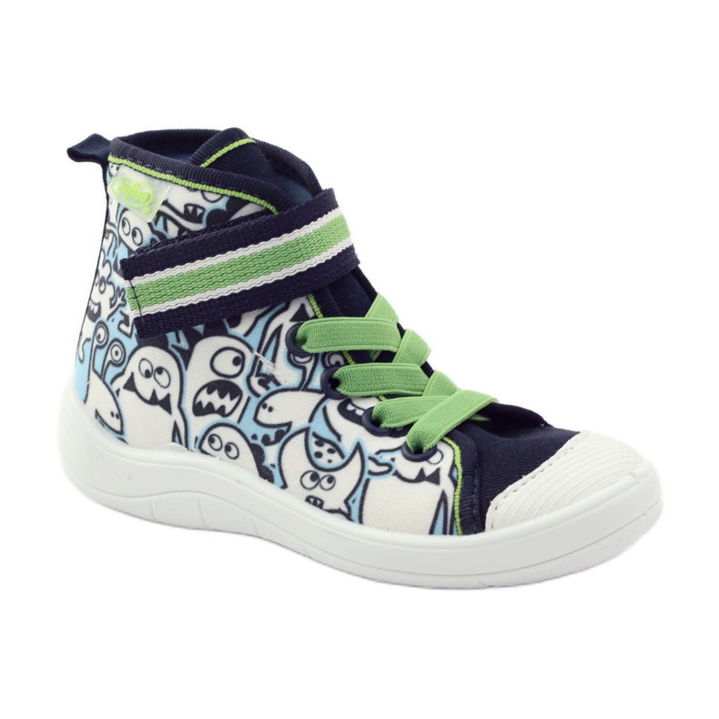 Befado children's shoes coloring pattern 268Y065 green navy blue 2