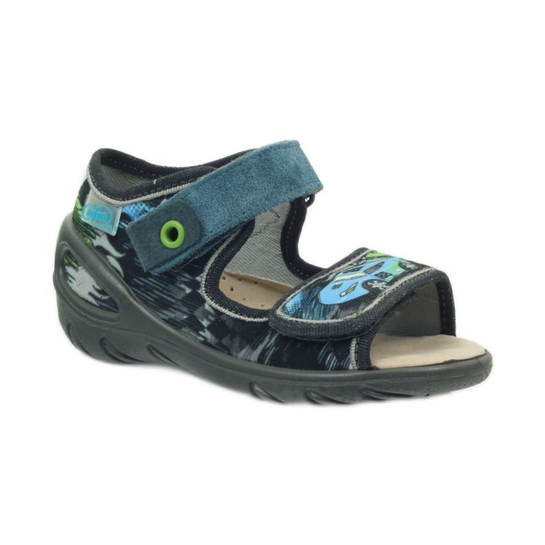 Befado children's shoes pu 433P028 grey blue 2