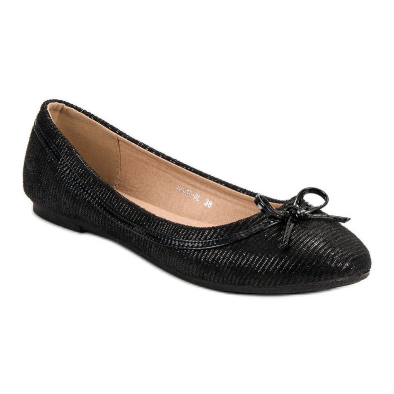 Queentina Classic black ballerinas 1