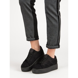 Suede Sports Shoes black 1
