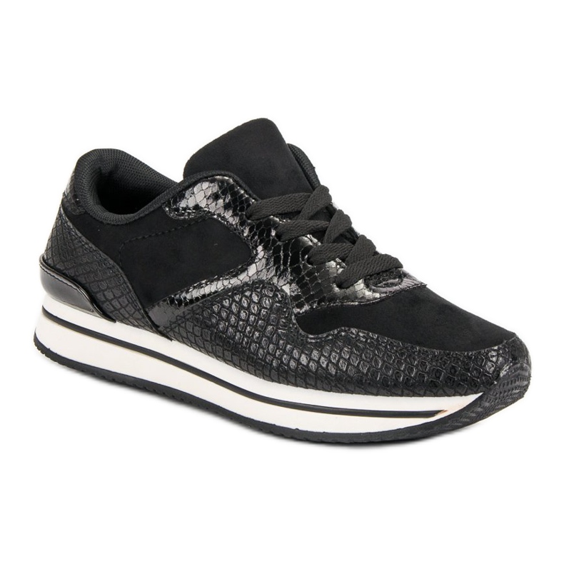 Sport Shoes With Pattern black 1