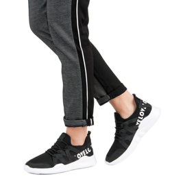 Black Textile Sport Shoes 1