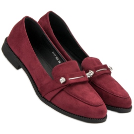 Nio Nio Maroon loafers red 2