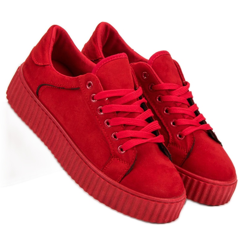 Seastar Red Suede Creepers 2