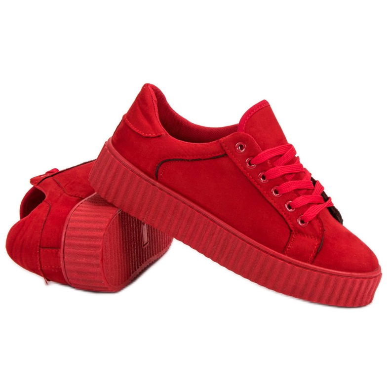 Seastar Red Suede Creepers 1