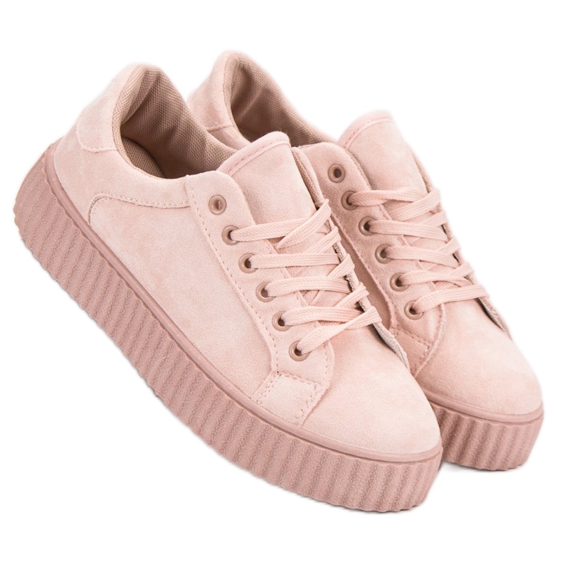 Seastar Pink Suede Creepers 2