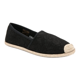 Black Lace Espadrilles 1