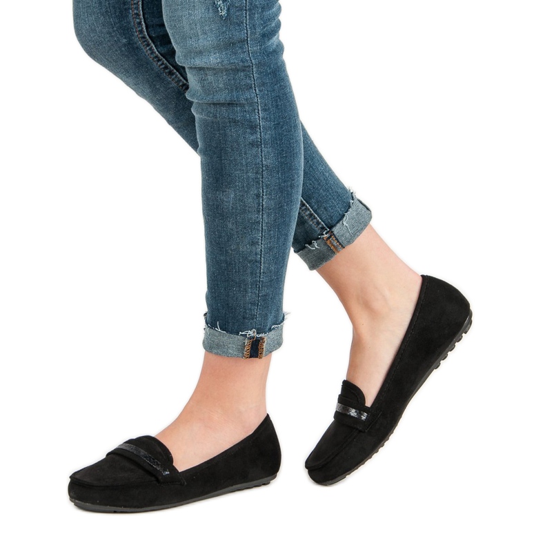 Casual Suede Loafers black 2