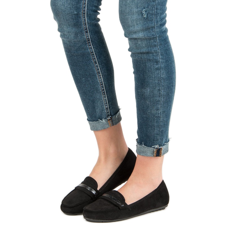 Casual Suede Loafers black 1