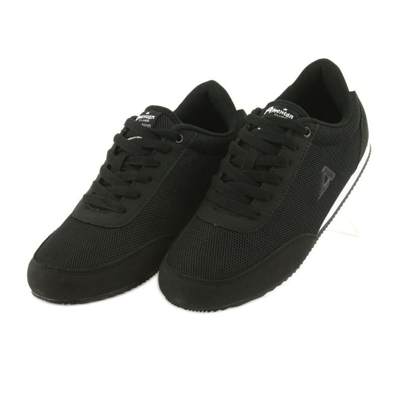 American Club sports tied shoes white black 3