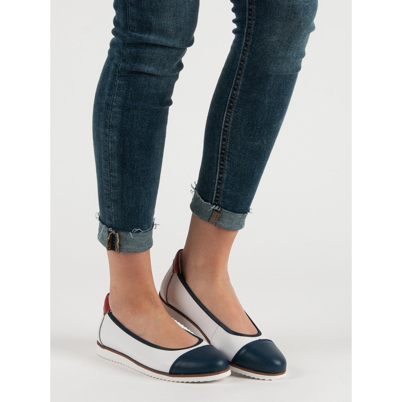 Filippo Comfortable Leather Ballerinas white 1 Filippo Comfortable Leather Ballerinas white 1