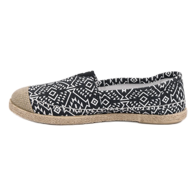Fashionable Ethnic Espadrilles black 2