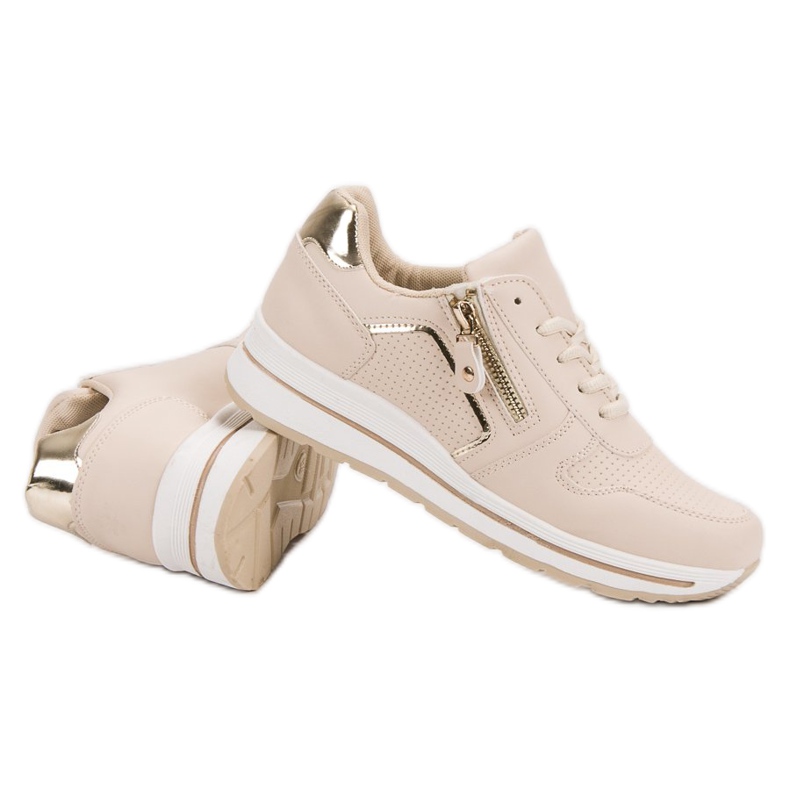 Beige Sport Shoes 1
