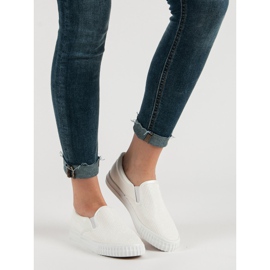 Muto White Slip On Sneakers 2