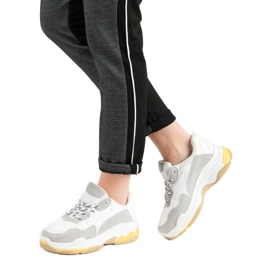 Small Swan White Sneakers On The Platform 2