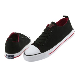 American Club black tied sneakers red 4