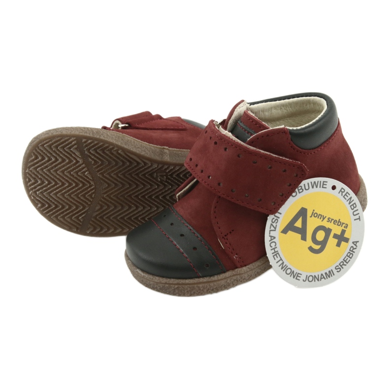 Leather boys with Velcro 1535 burgundy Ren BUT red 5 Leather boys with Velcro 1535 burgundy Ren BUT red 5