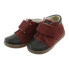 Leather boys with Velcro 1535 burgundy Ren BUT red 3 Leather boys with Velcro 1535 burgundy Ren BUT red 3