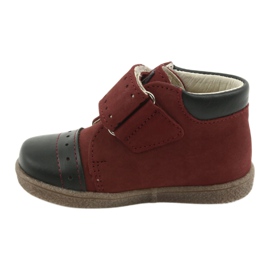 Leather boys with Velcro 1535 burgundy Ren BUT red 2 Leather boys with Velcro 1535 burgundy Ren BUT red 2