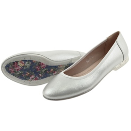 Sergio Leone Silver women's ballerinas BL607 5 Sergio Leone Silver women's ballerinas BL607 5