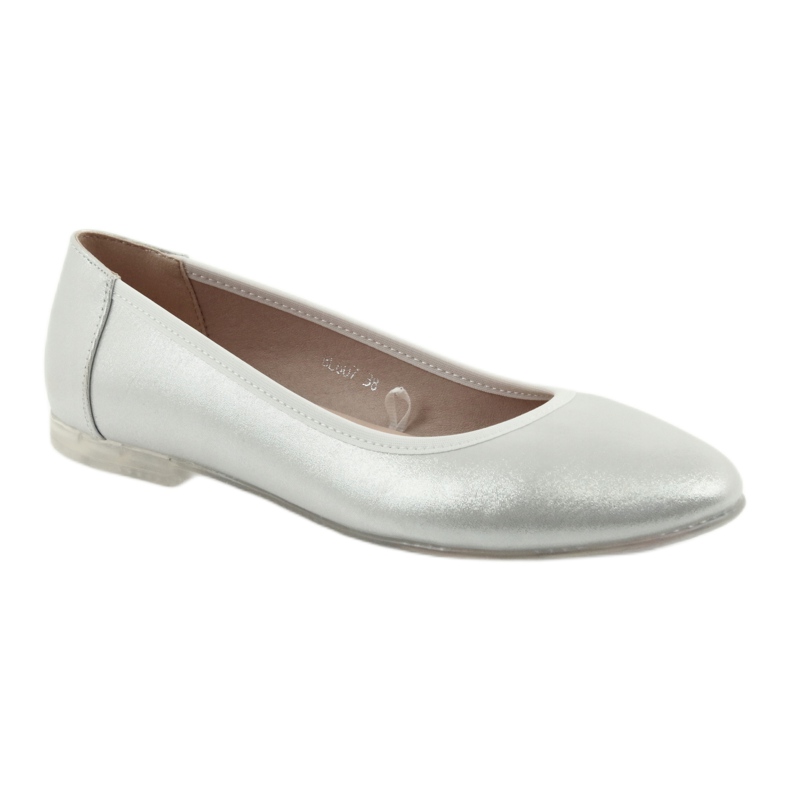 Sergio Leone Silver women's ballerinas BL607 1 Sergio Leone Silver women's ballerinas BL607 1